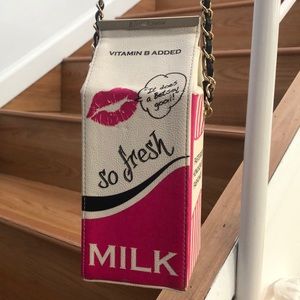 Betsey Johnson Milk Carton Purse
